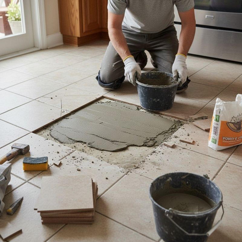 Tile Floor Reglazing